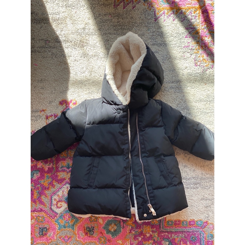 Zara Baby Feathered Down Black Jacket